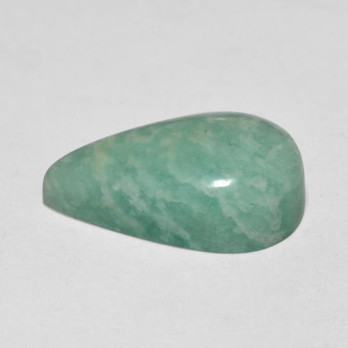 Amazonite turquoise naturelle en forme de poire, 5,54 ct, translucide