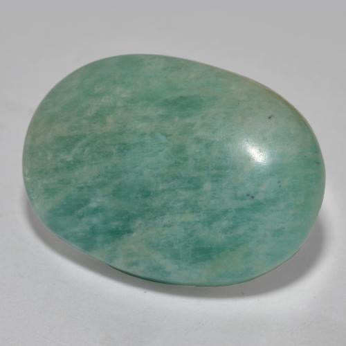 Amazonite Vert bleuté moyen naturelle Coupe ovale, 15.80 ct, Translucide