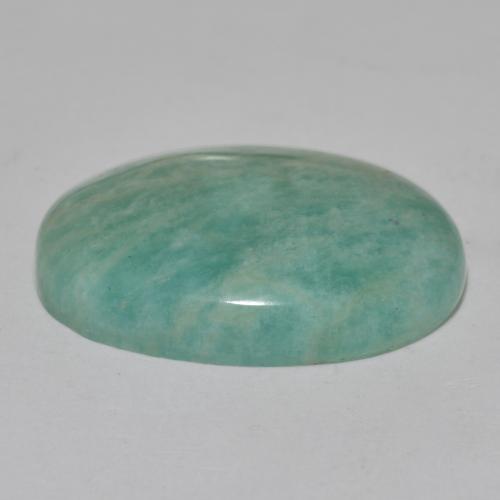 Amazonite Vert bleuté moyen naturelle Coupe ovale, 15.80 ct, Translucide