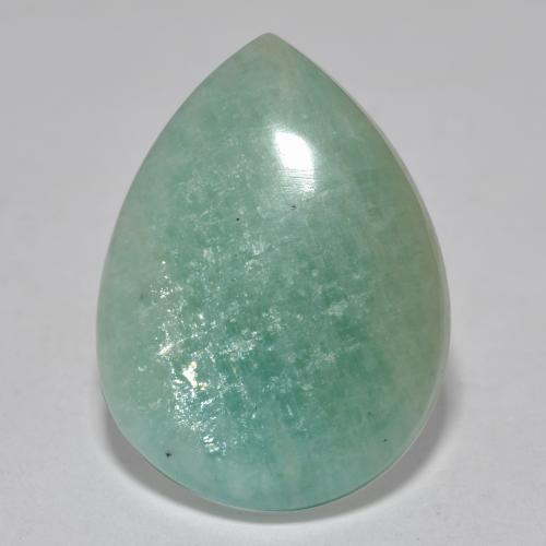Amazonite Vert pâle naturelle En forme de poire, 13.50 ct, Translucide