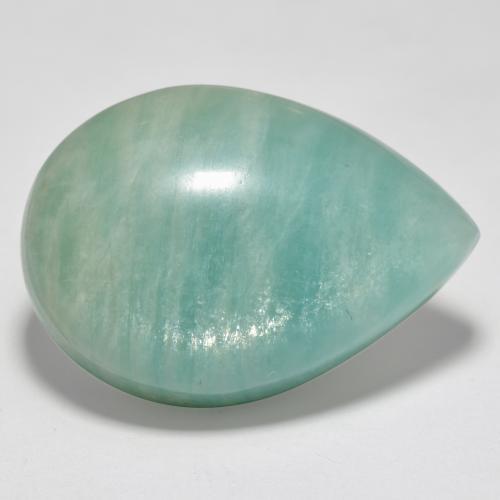 Amazonite Vert clair bleuâtre naturelle En forme de poire, 17.02 ct, Translucide