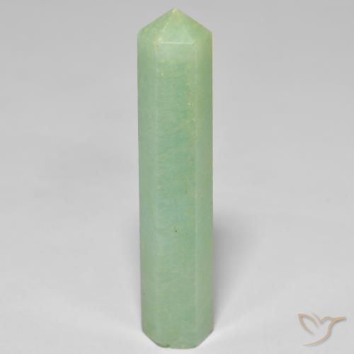 Amazonite Vert jaune léger naturelle Fantaisie, 27.45 ct, Opaque