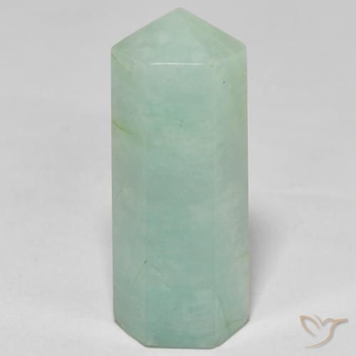 Amazonite Vert mousse léger naturelle Fantaisie, 22.16 ct, Opaque
