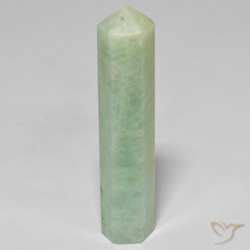 24.91ct Naturel Medium Light-Green Amazonite, Fantaisie, Opaque