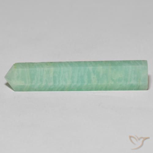 23.35ct Naturel Vert mousse pâle Amazonite, Fantaisie, Opaque