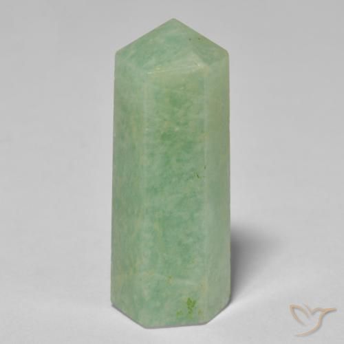 24.03ct Naturel Medium Light-Green Amazonite, Fantaisie, Opaque