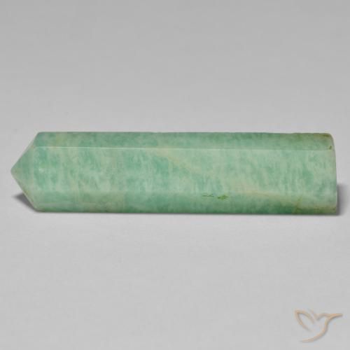 37.21ct Naturel Vert clair Amazonite, Fantaisie, Opaque, Photo A
