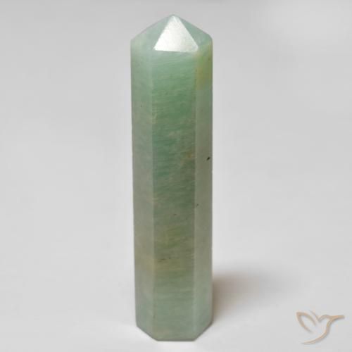 Amazonite Medium Light-Green naturelle Fantaisie, 26.42 ct, Opaque