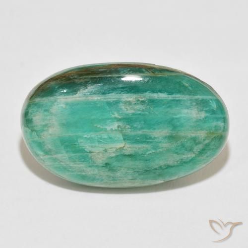 40.10ct Naturel Vert frais Amazonite, ovale, Opaque