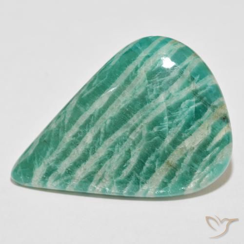51.56ct Naturel Vert frais Amazonite, En forme de poire, Opaque