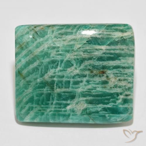 Amazonite Vert frais naturelle Coussin, 75.66 ct, Opaque
