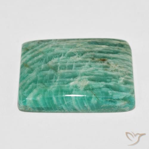 Amazonite Vert frais naturelle Coussin, 75.66 ct, Opaque