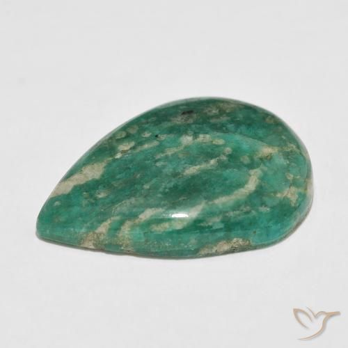 Amazonite Vert pin naturelle En forme de poire, 29.21 ct, Opaque