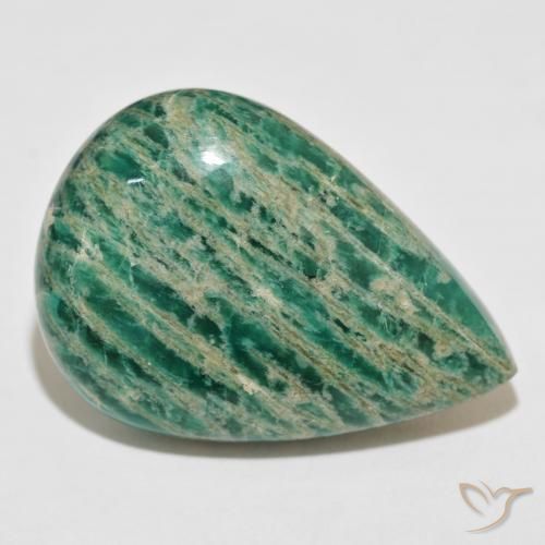 Amazonite Vert pin naturelle En forme de poire, 60.98 ct, Opaque