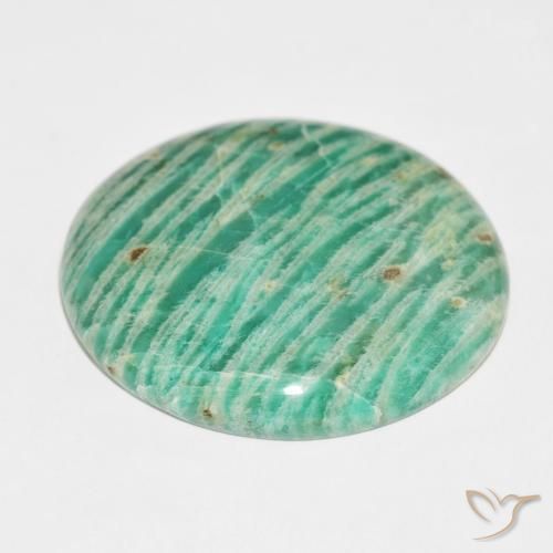 Amazonite Vert multicolore naturelle ovale, 81.57 ct, Opaque