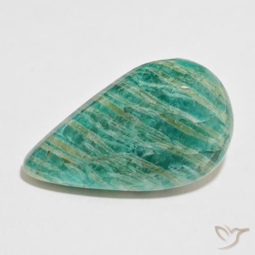 Amazonite Vert pin naturelle En forme de poire, 49.01 ct, Opaque