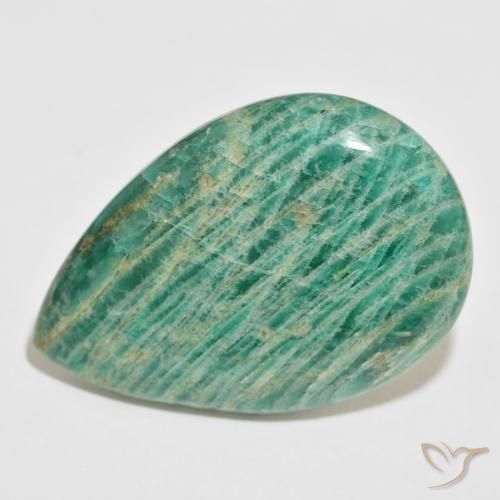 Amazonite Vert moyen naturelle En forme de poire, 70.18 ct, Opaque
