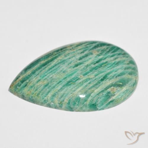 Amazonite Vert moyen naturelle En forme de poire, 70.18 ct, Opaque