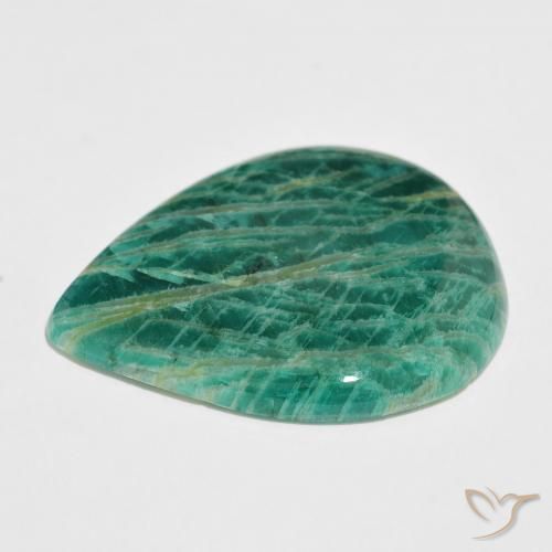 Amazonite Vert pin naturelle En forme de poire, 54.15 ct, Opaque