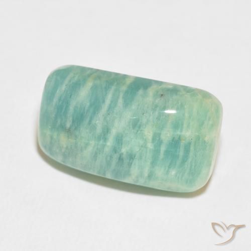 Amazonite Vert multicolore naturelle Coussin, 14.52 ct, Opaque