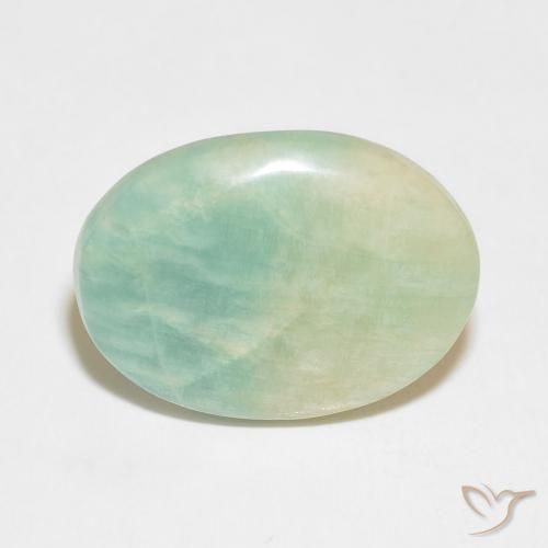 Amazonite Vert clair naturelle ovale, 13.05 ct, Opaque