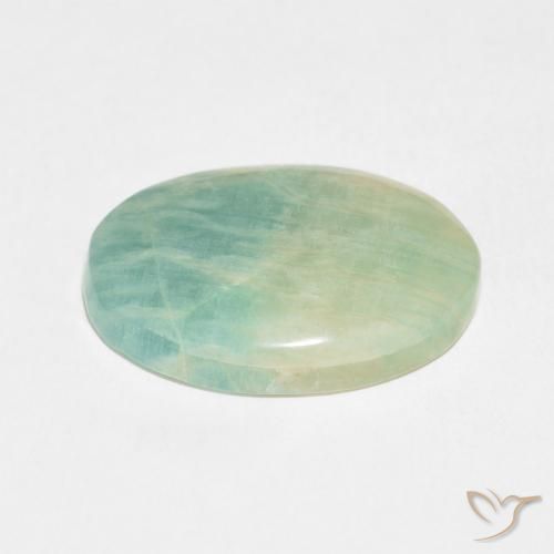 Amazonite Vert clair naturelle ovale, 13.05 ct, Opaque