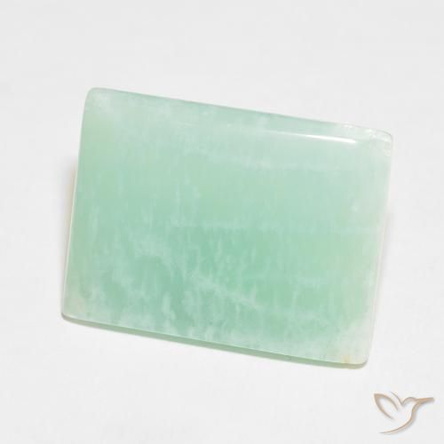 Amazonite Vert bleu clair naturelle Baquette, 24.80 ct, Opaque