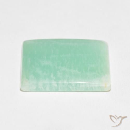 Amazonite Vert bleu clair naturelle Baquette, 24.80 ct, Opaque