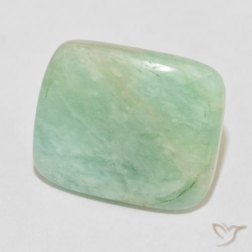 Amazonite Gris vert naturelle Coussin, 15.17 ct, Opaque
