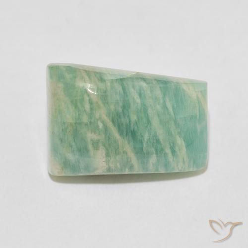 11.71ct Naturel Vert mousse vif Amazonite, Fantaisie, Opaque