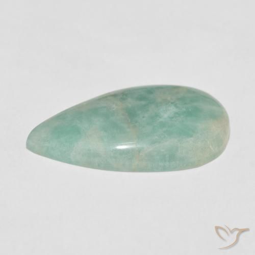 Amazonite Vert clair naturelle En forme de poire, 11.83 ct, Opaque