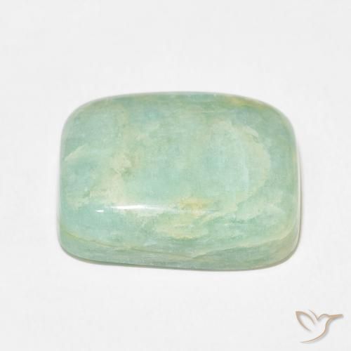 Amazonite Vert moyen naturelle Coussin, 22.58 ct, Opaque