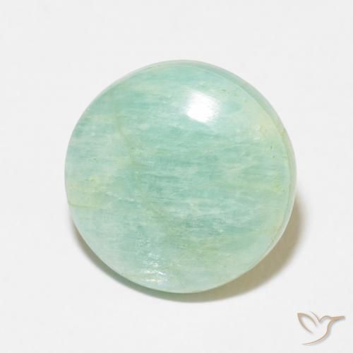 Amazonite Vert mousse léger naturelle Tour, 6.94 ct, Opaque