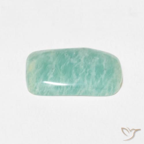Amazonite Vert pâle naturelle Coussin, 6.20 ct, Opaque