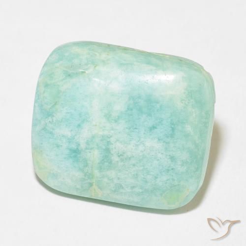 Amazonite Vert clair naturelle Coussin, 25.18 ct, Opaque
