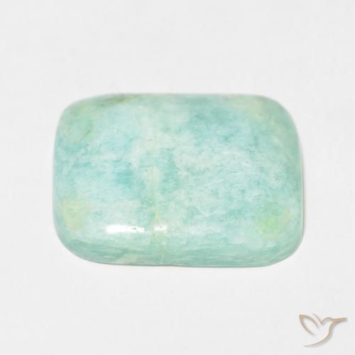 Amazonite Vert clair naturelle Coussin, 25.18 ct, Opaque