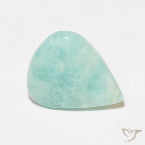 Amazonite Vert clair naturelle En forme de poire, 6.01 ct, Opaque