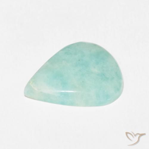 Amazonite Vert clair naturelle En forme de poire, 6.01 ct, Opaque