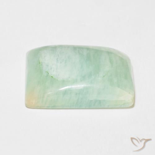 Amazonite Vert clair naturelle Coussin, 29.25 ct, Opaque