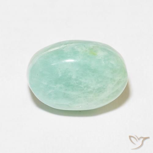 9.01ct Naturel Vert bleu clair Amazonite, ovale, Opaque