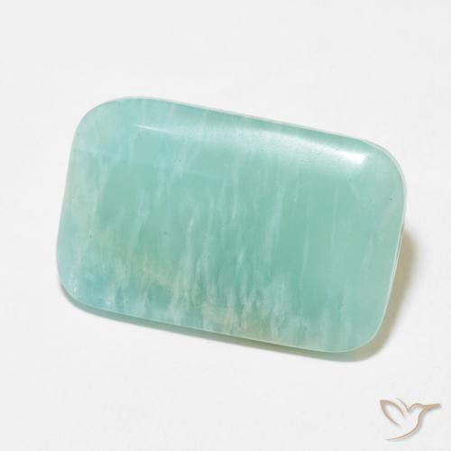 Amazonite Vert bleu clair naturelle Coussin, 19.86 ct, Opaque