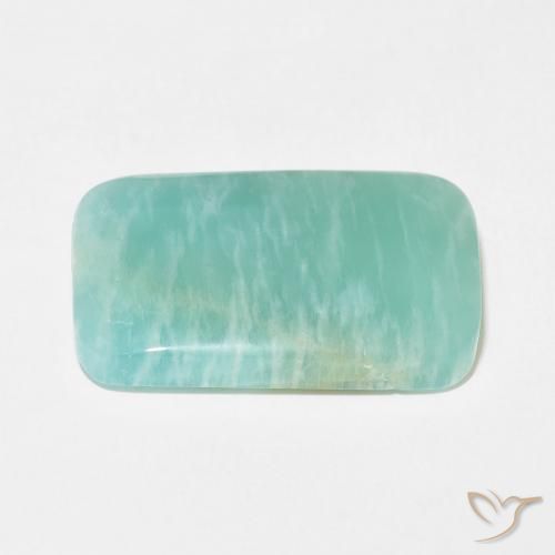 Amazonite Vert bleu clair naturelle Coussin, 19.86 ct, Opaque