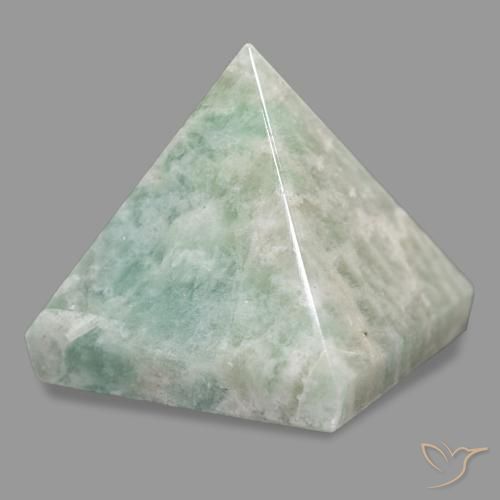 Amazonite Vert jaune pâle naturelle Carré, 89.55 ct, Opaque