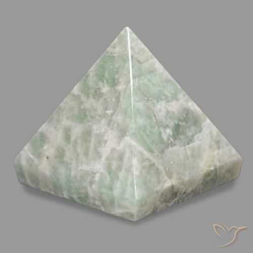 Amazonite Vert jaune pâle naturelle Carré, 89.55 ct, Opaque