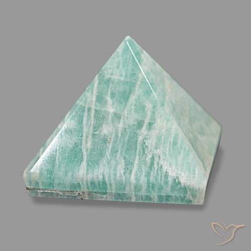 Amazonite Vert océan léger naturelle Carré, 82.68 ct, Opaque