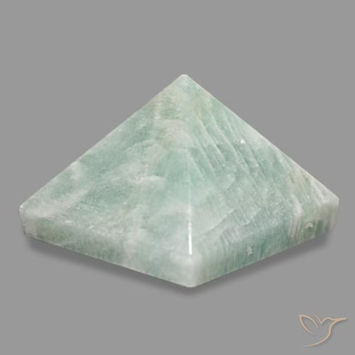 Amazonite Vert clair naturelle Carré, 60.66 ct, Opaque