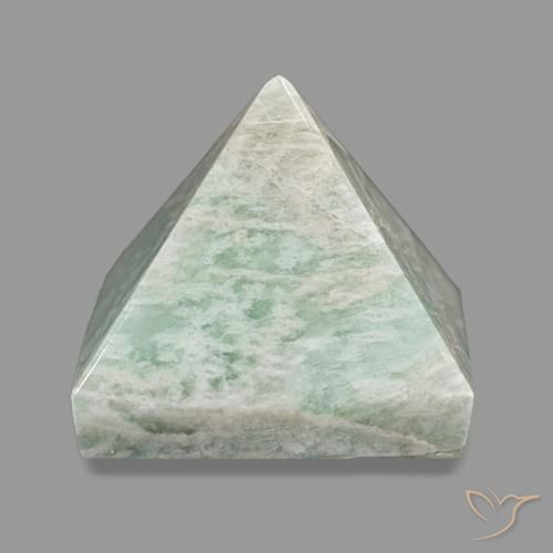 Amazonite Vert jaune pâle naturelle Carré, 64.75 ct, Opaque