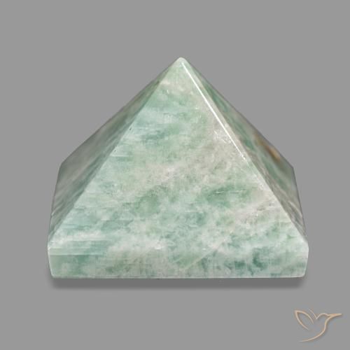 86.77ct Vert pâle Amazonite, Carré, Opaque