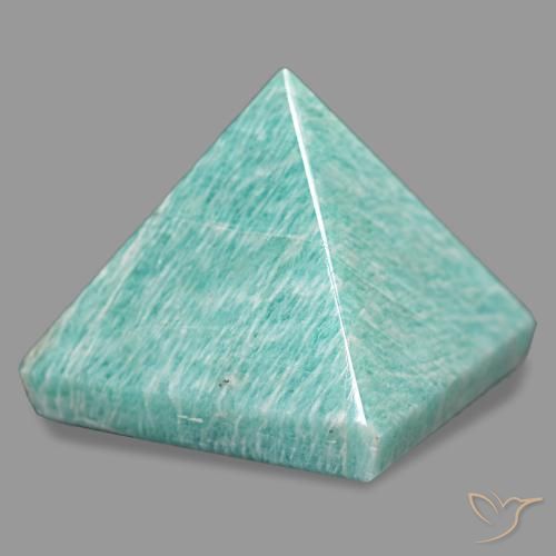 Amazonite Vert bleuâtre naturelle Carré, 118.34 ct, Opaque