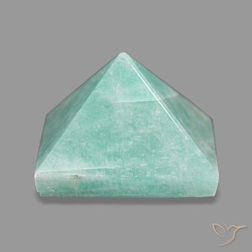 68.30ct Vert bleuâtre Amazonite, Carré, Opaque